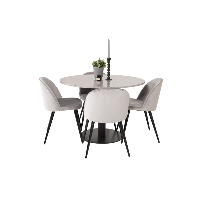 Canora Grey Withernsea Dining Set with 4 Chairs & Reviews | Wayfair.co.uk